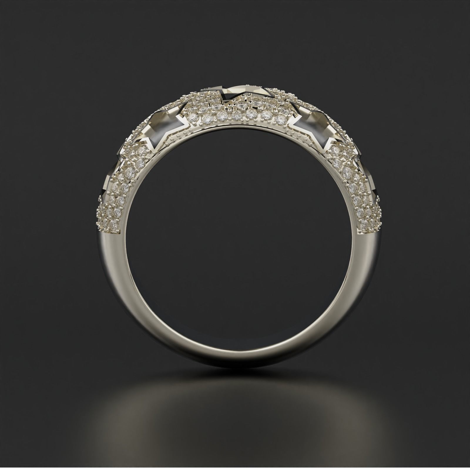 Star Ring 3D print model_9