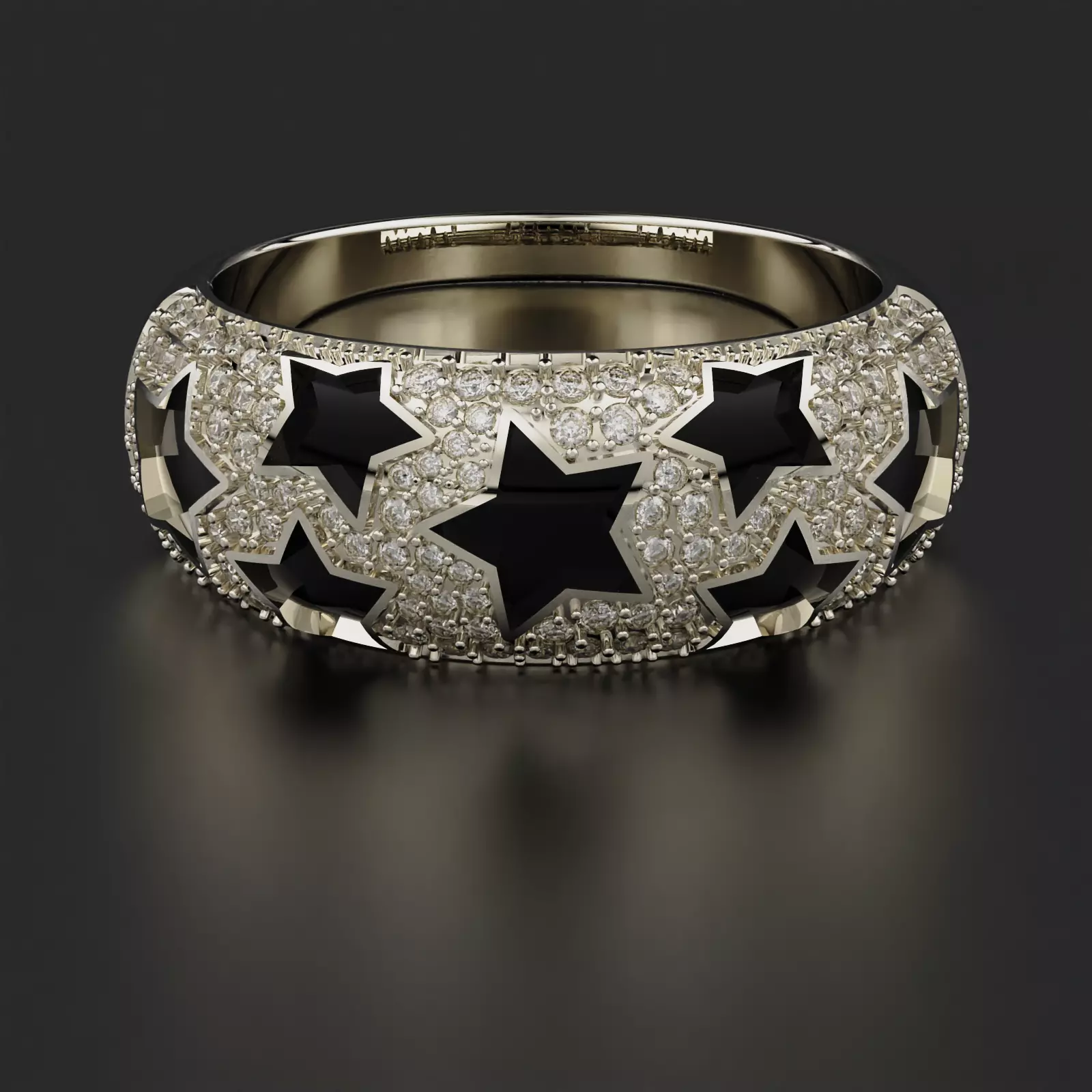 Star Ring 3D print model_0