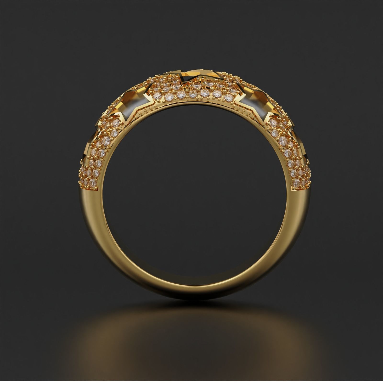 Star Ring 3D print model_10
