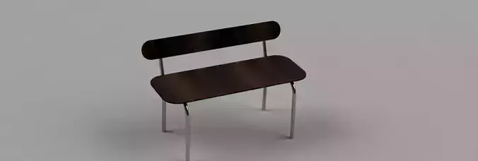 Royel Solid Wood Settee In Brown Color