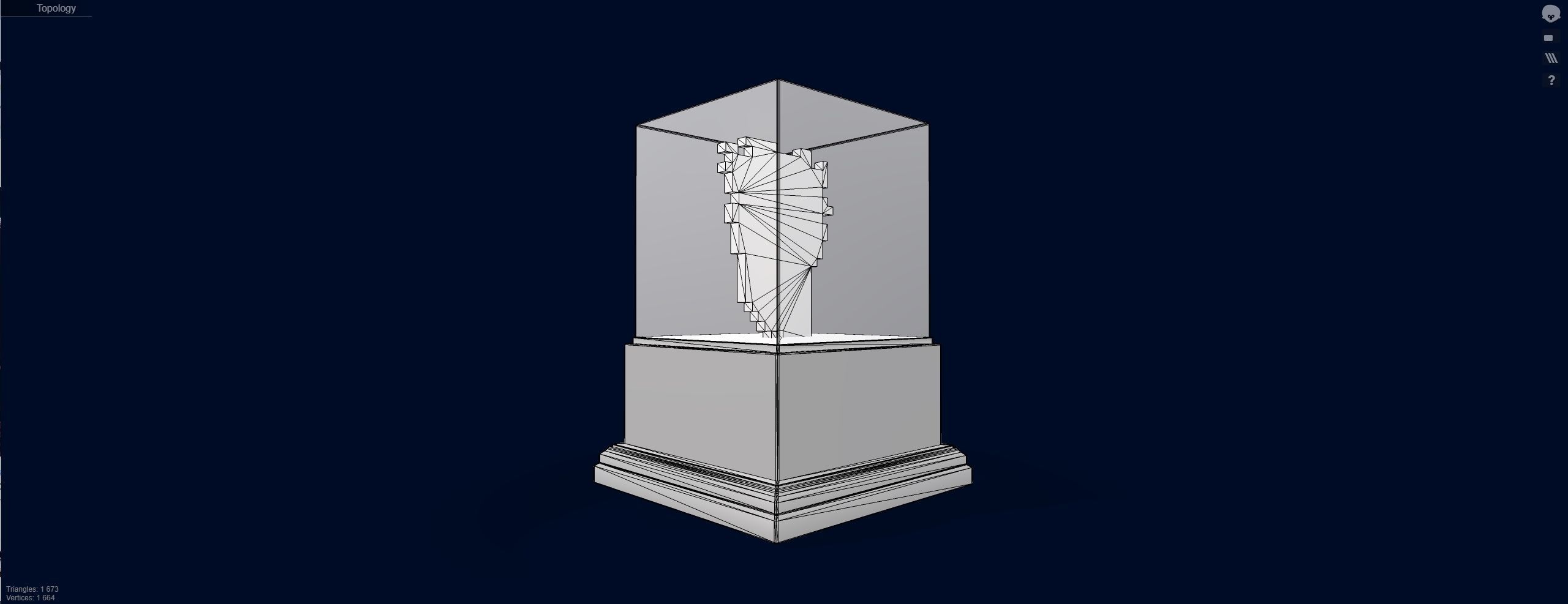 Gold punk Low-poly 3D model_14