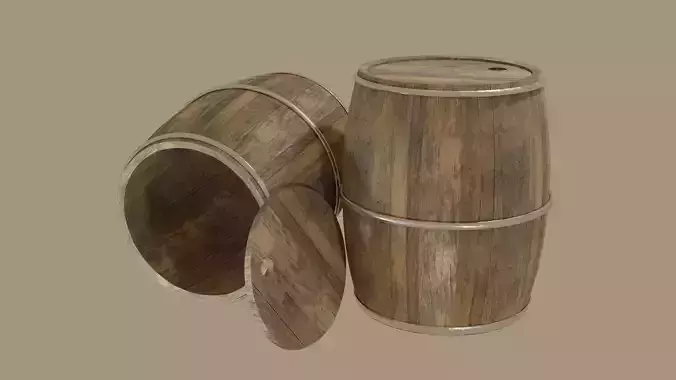 wooden barrel