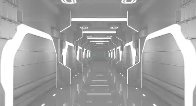 Sci Fi Corridor 3D model