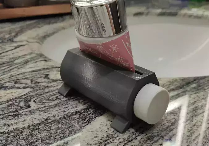 toothpaste support and squeezer 3D print model