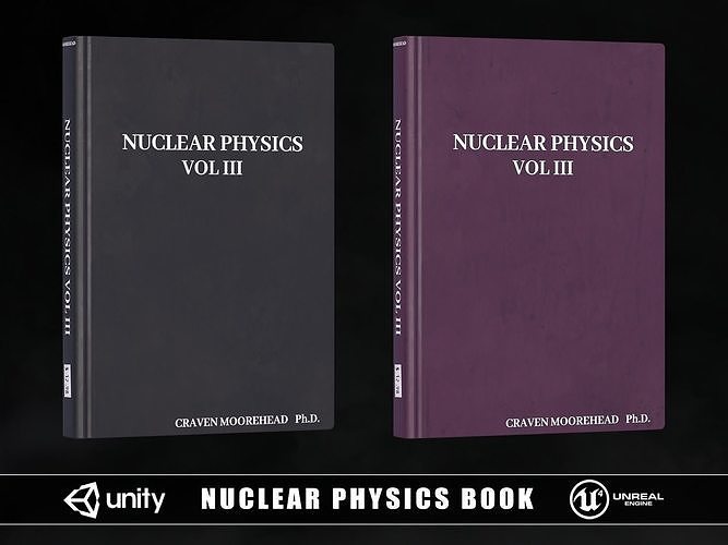 Nuclear Physics Book Low-poly 3D model
