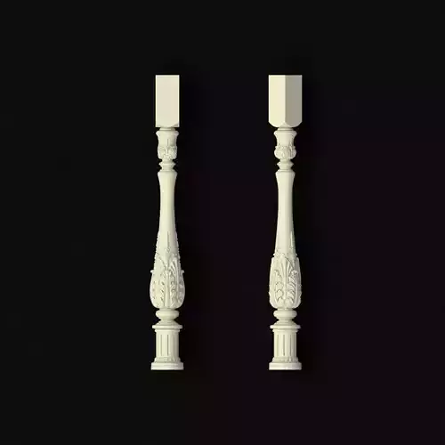 baluster pair of candlesticks
