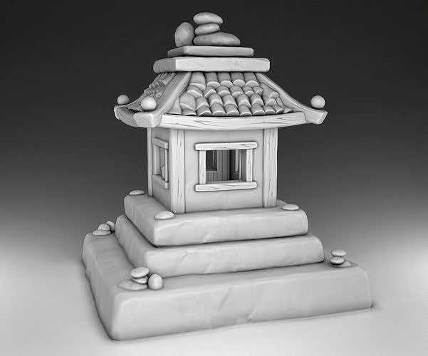 House chinese temple 3D print model