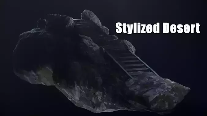 Stylized Desert 3D model