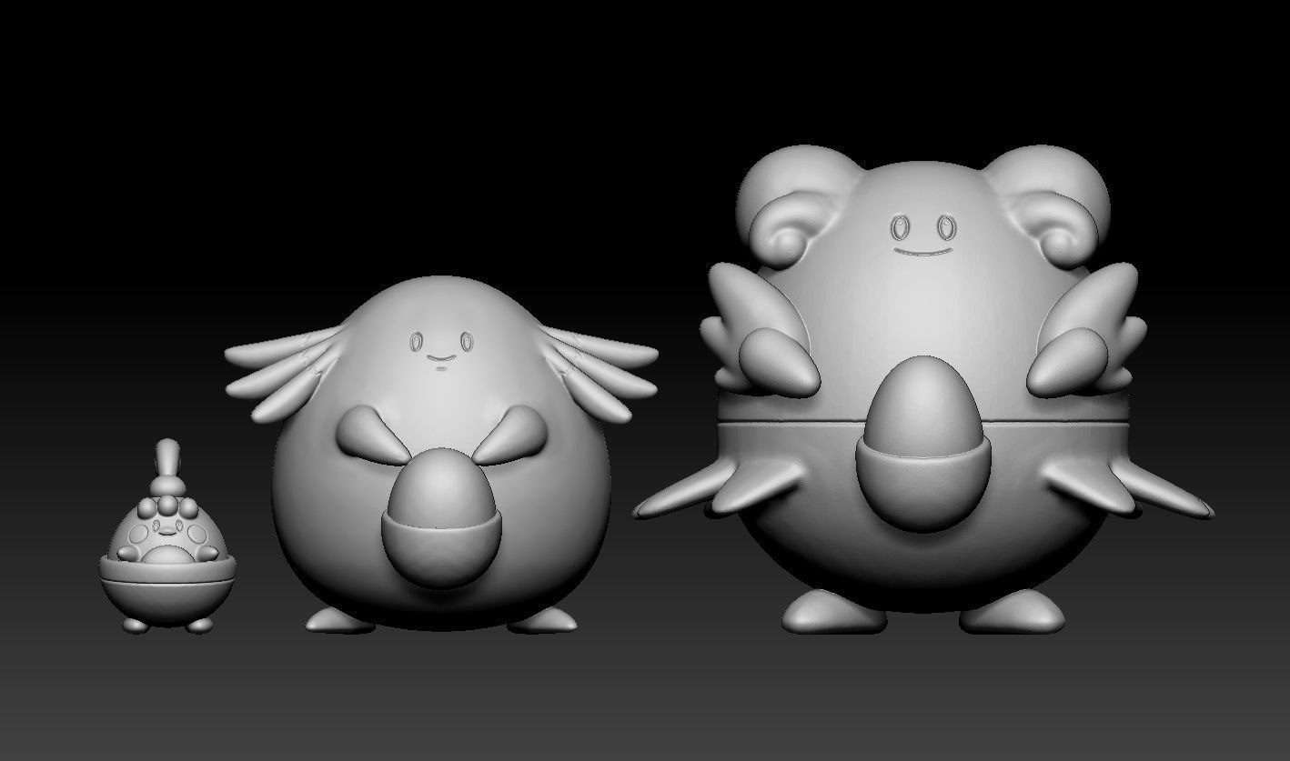 Pokemon Happiny Chansey Blissey 3D print model_1