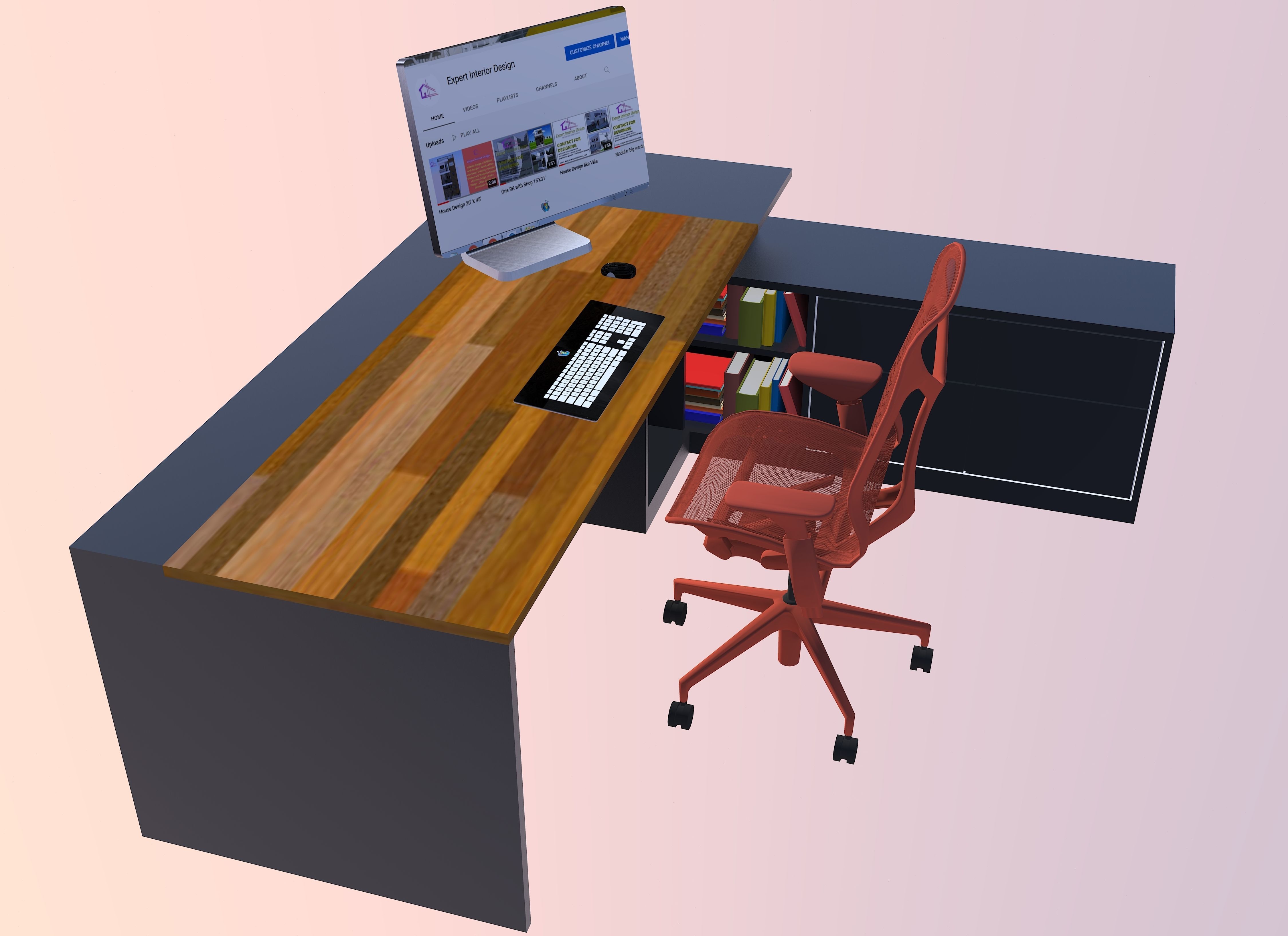 M D Table Design 3D print model_4