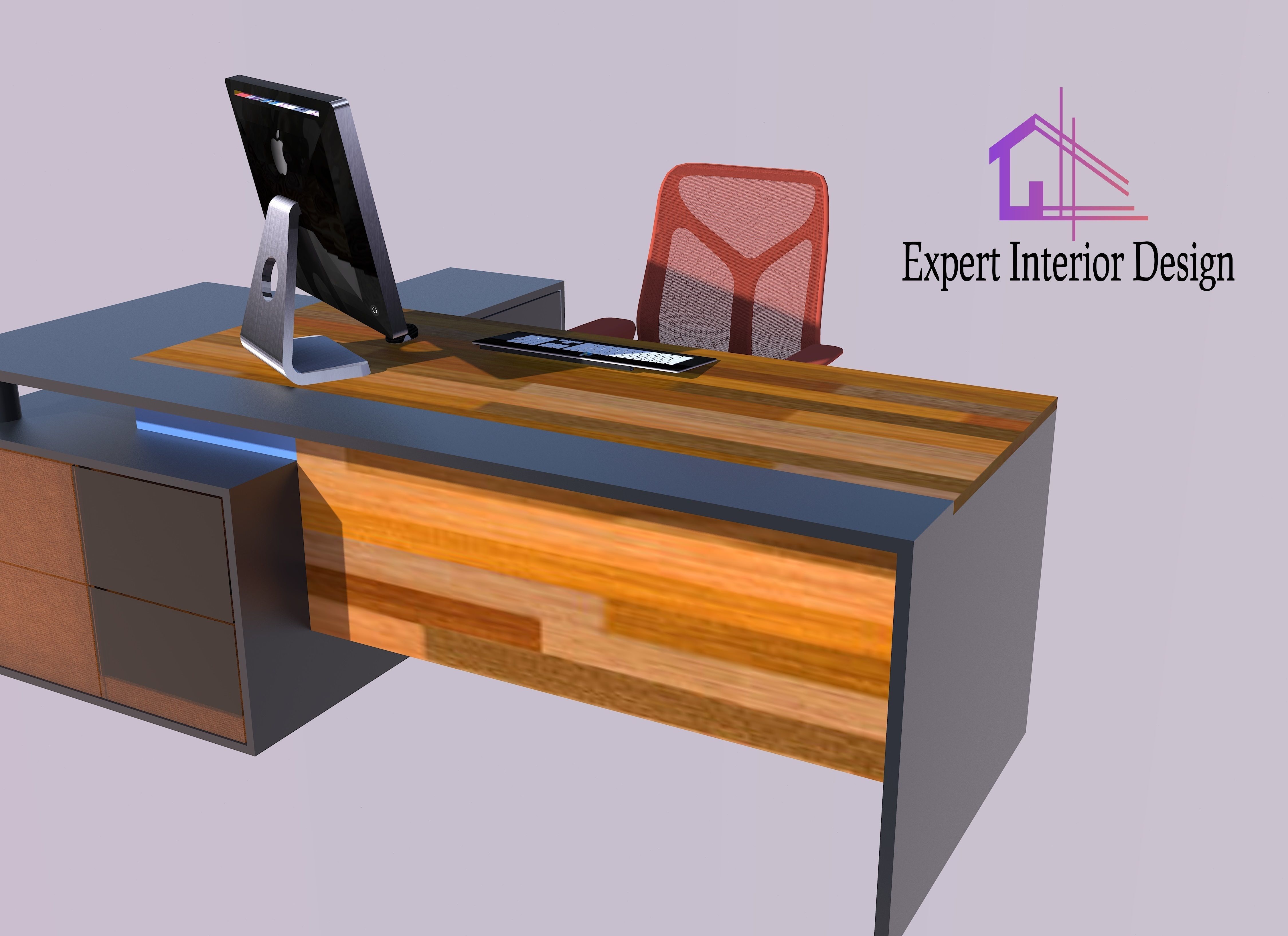 M D Table Design 3D print model_3