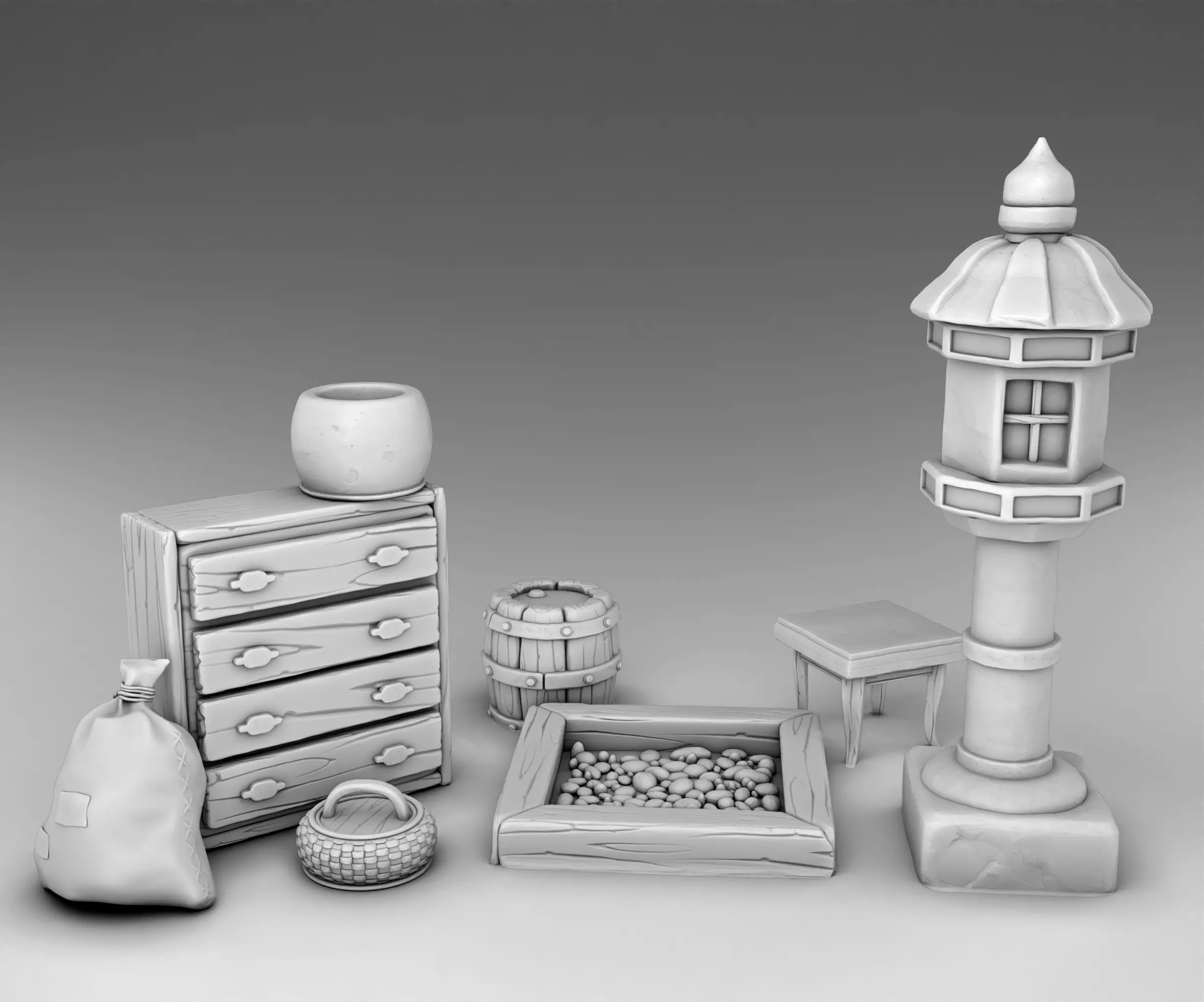 Japan interior 1 3D print model_0