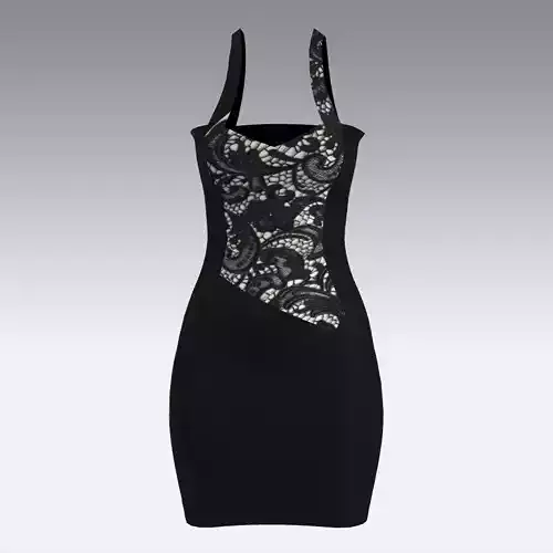 DRESS LACE BLACK LOOK STYLE