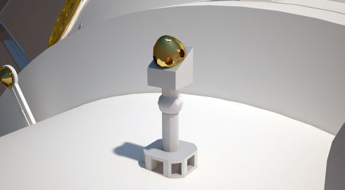 NASAs Lunar Gateway with Orion Docked Left 3D model_8