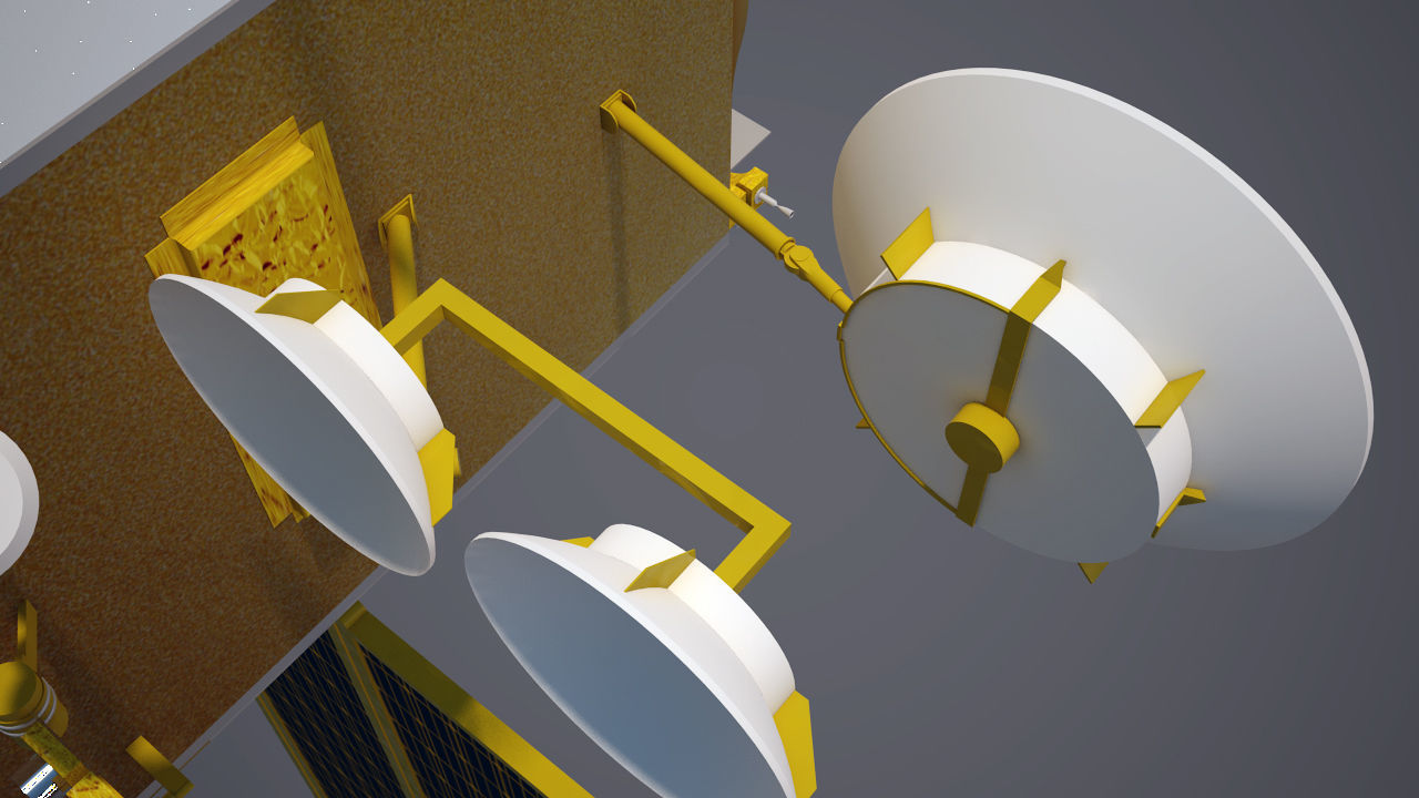 NASAs Lunar Gateway with Orion Docked Left 3D model_72