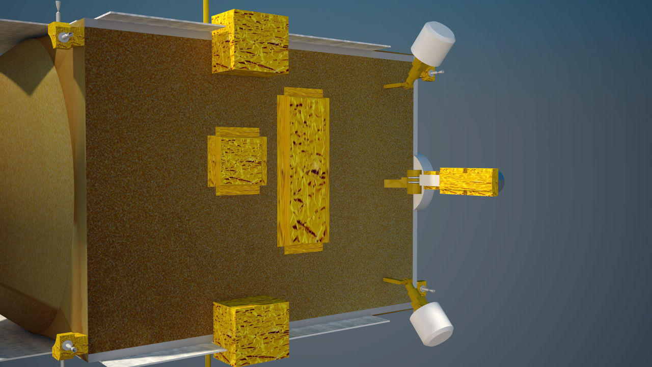 NASAs Lunar Gateway with Orion Docked Left 3D model_79