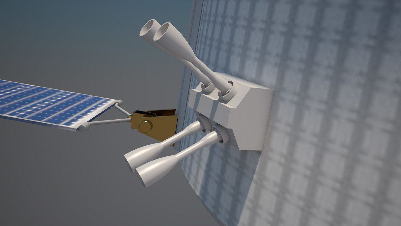NASAs Lunar Gateway with Orion Docked Left 3D model_48