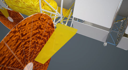 NASAs Lunar Gateway with Orion Docked Left 3D model_51