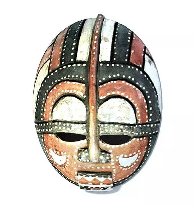 African Mask Decoration 3D model_0