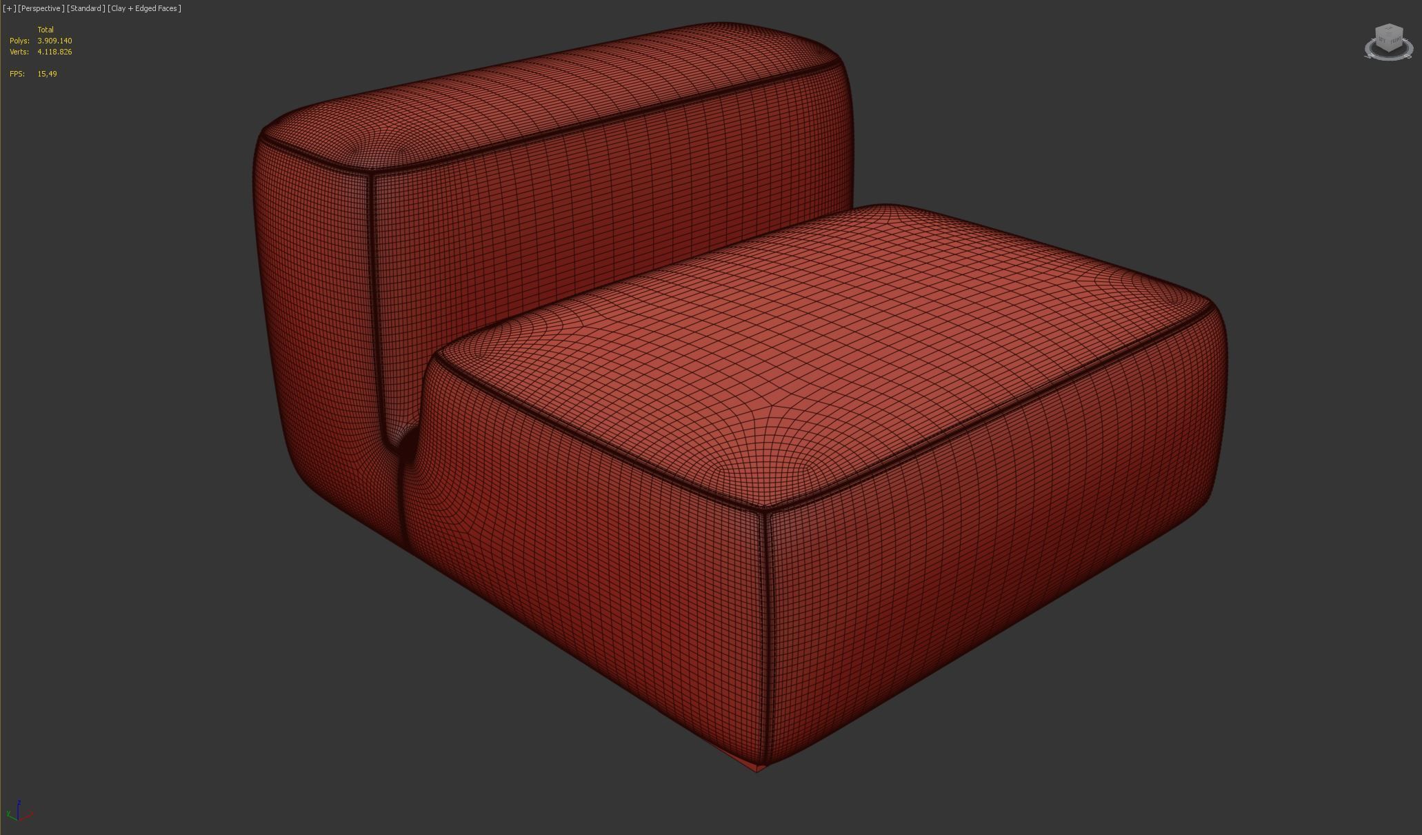 Polo Sofa Set 3D model_7