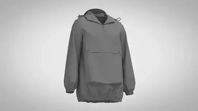 Anorak rain jacket
