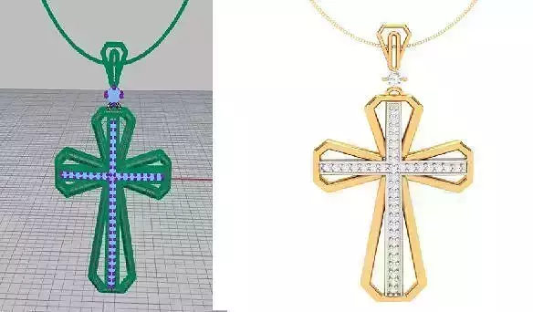 Cross 3d Cad Model Pendants  3D print model