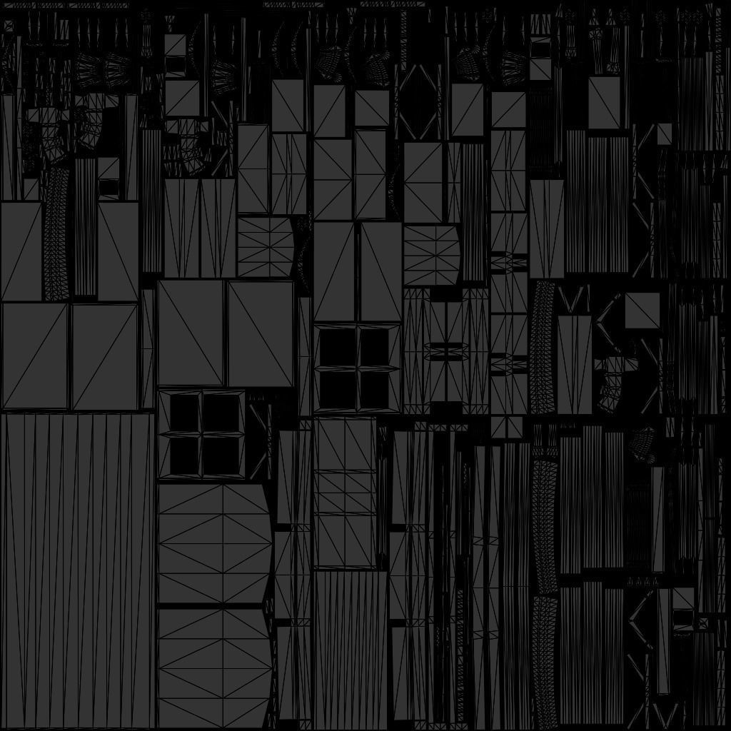 Cattle Car Low-poly 3D model_11