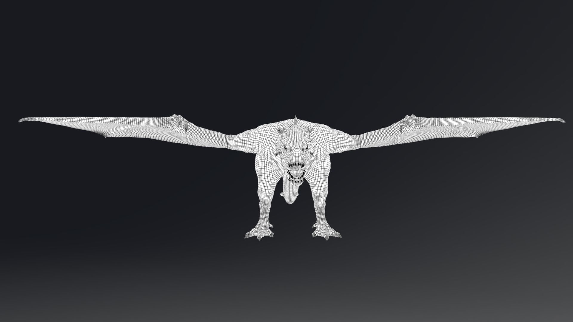 Dinosaur Wyvern Rex Model Low-poly 3D model_22
