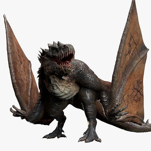 Wyvern Rex Model Low-poly 3D model