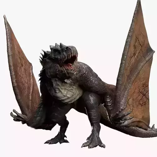 Wyvern Rex Model Low-poly 3D model