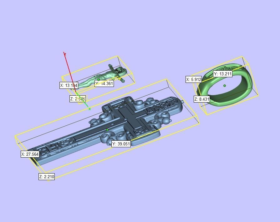 Orthodox cross cyrilic prayer crucifixion cherub 3D print model_6