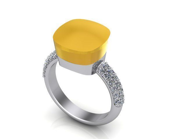 Ring pomelatto settings 3D print model_1