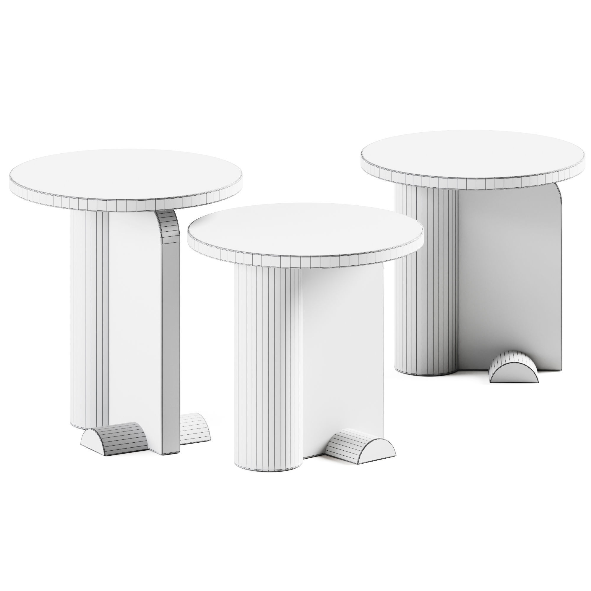 Side Tables Monolith by HEGI Design House 3D model_1