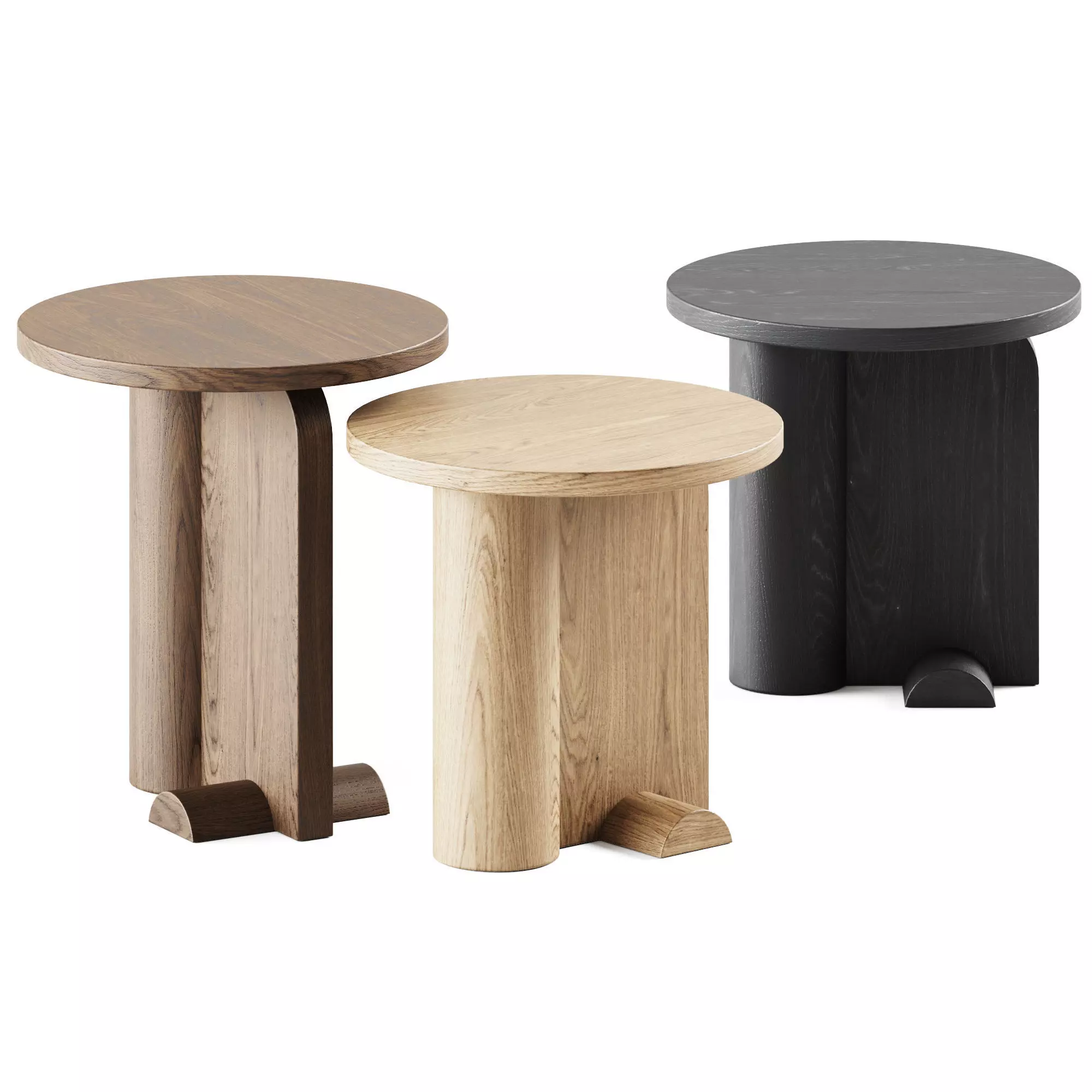 Side Tables Monolith by HEGI Design House 3D model_0