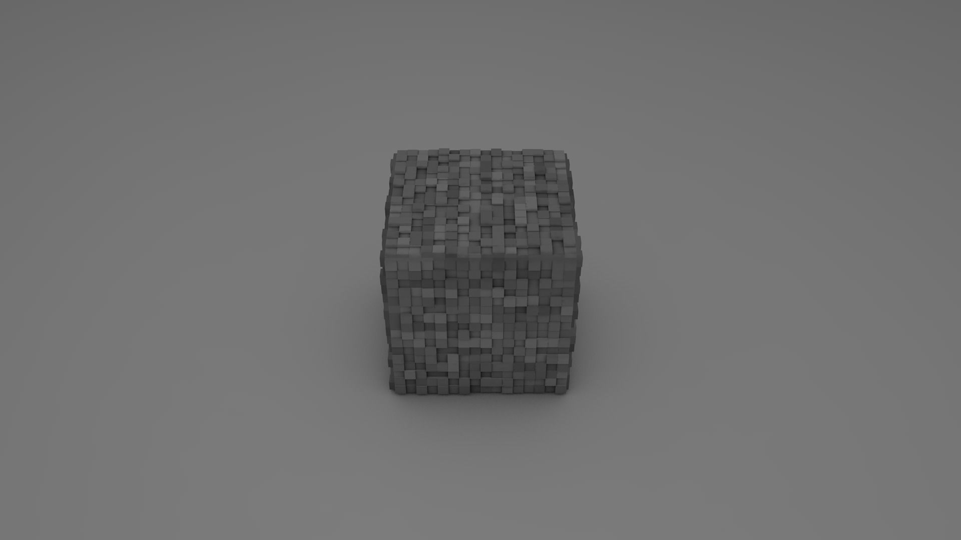 Stone - Minecraft 3D model Low-poly 3D model_3