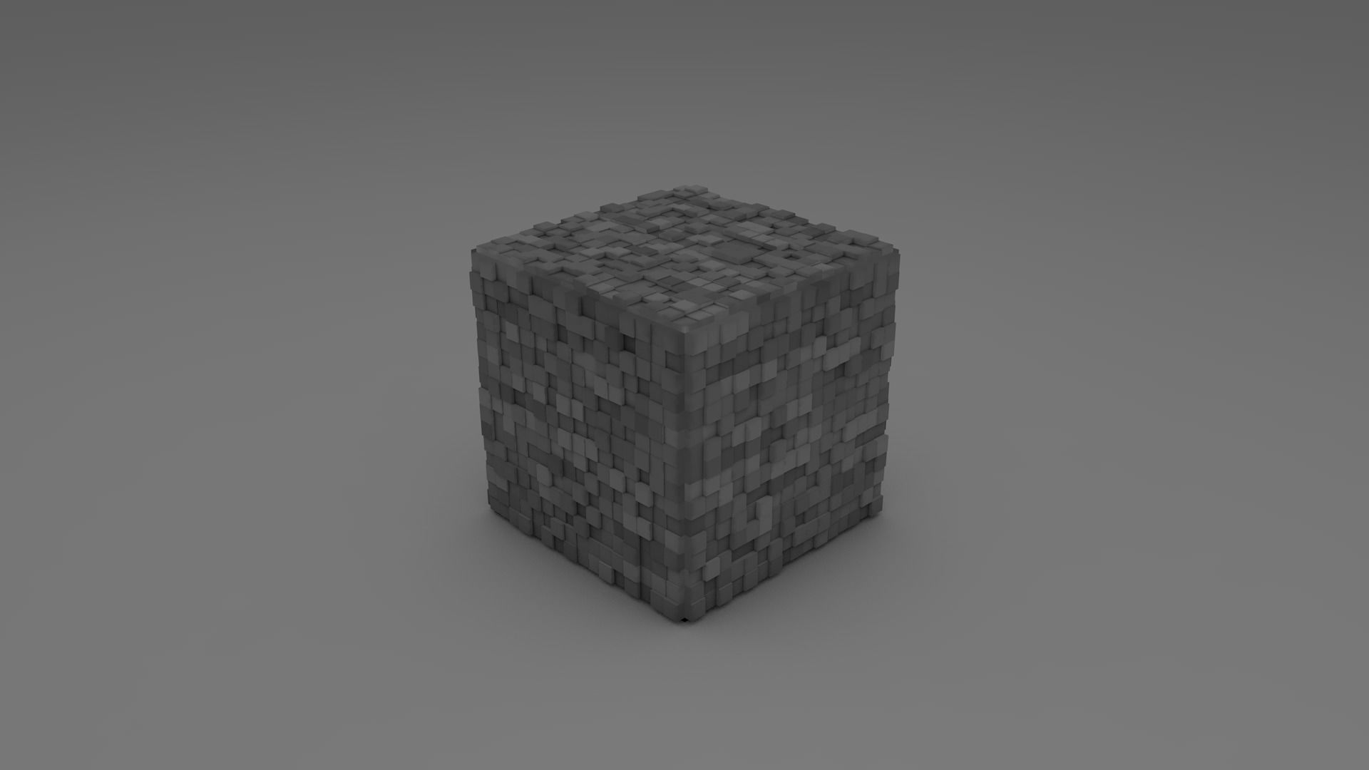 Stone - Minecraft 3D model Low-poly 3D model_2