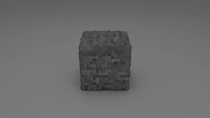 Stone - Minecraft 3D model