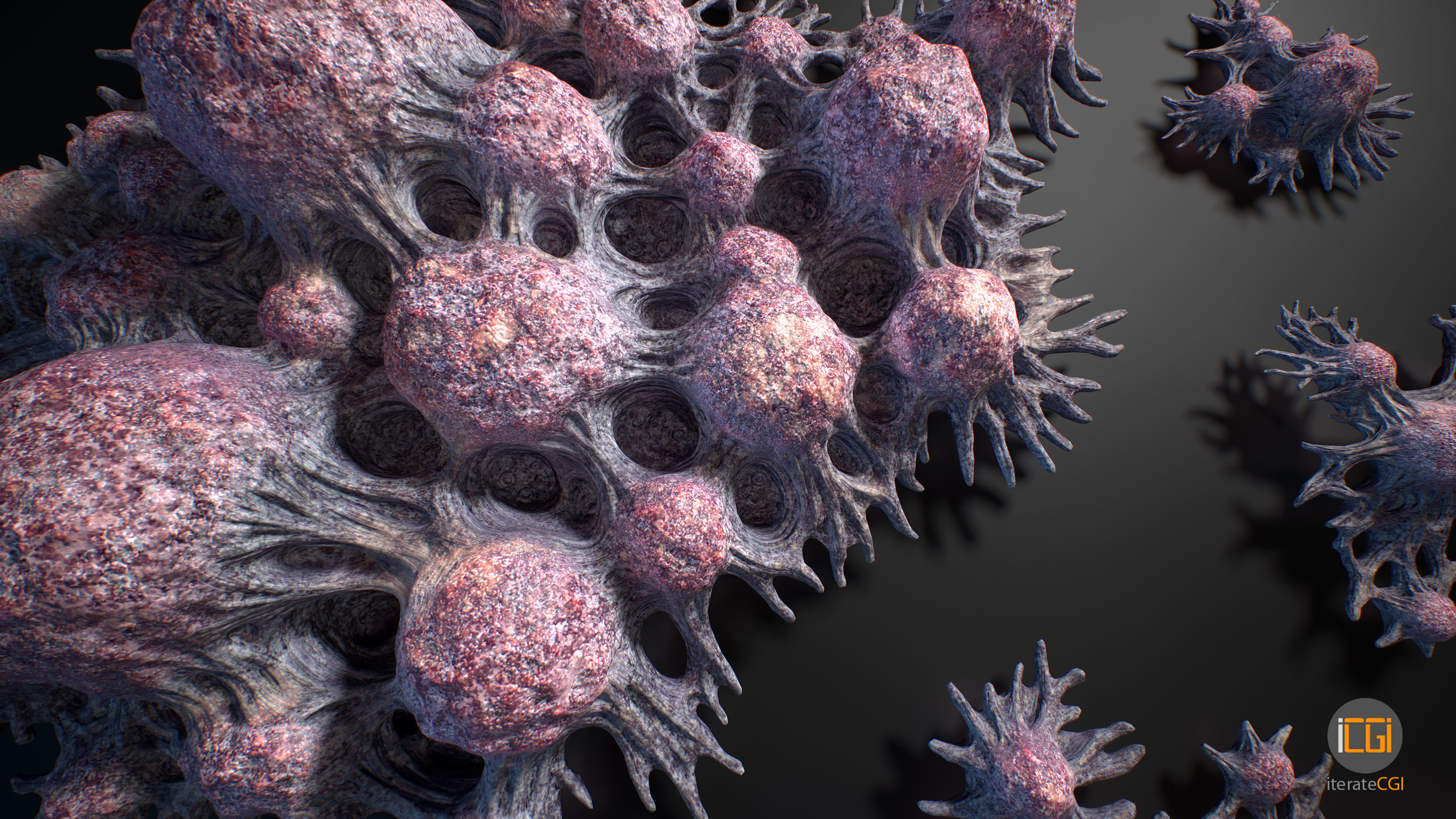 Alien Plant Fungus Type 3 3D model_47