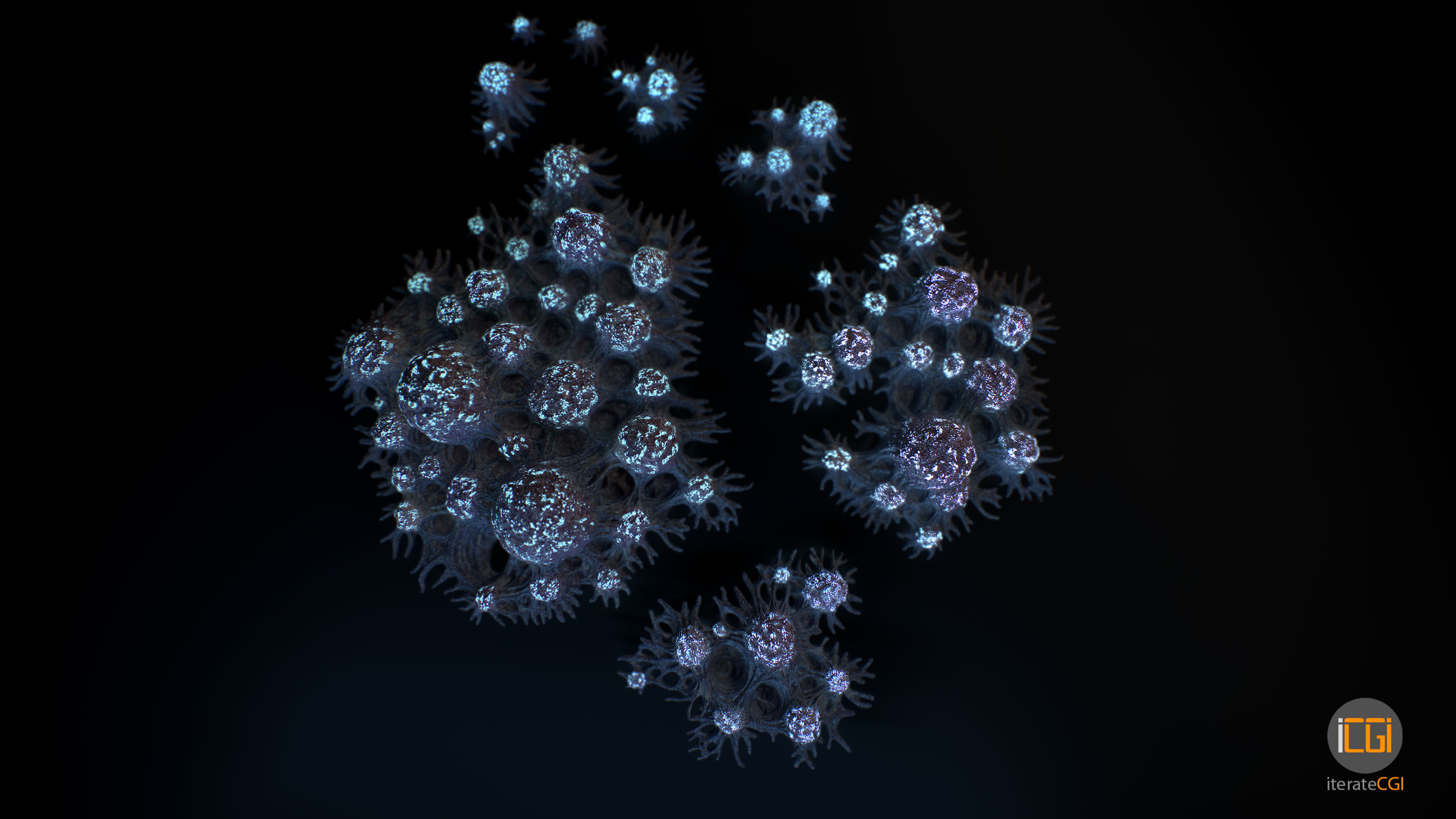 Alien Plant Fungus Type 3 3D model_9