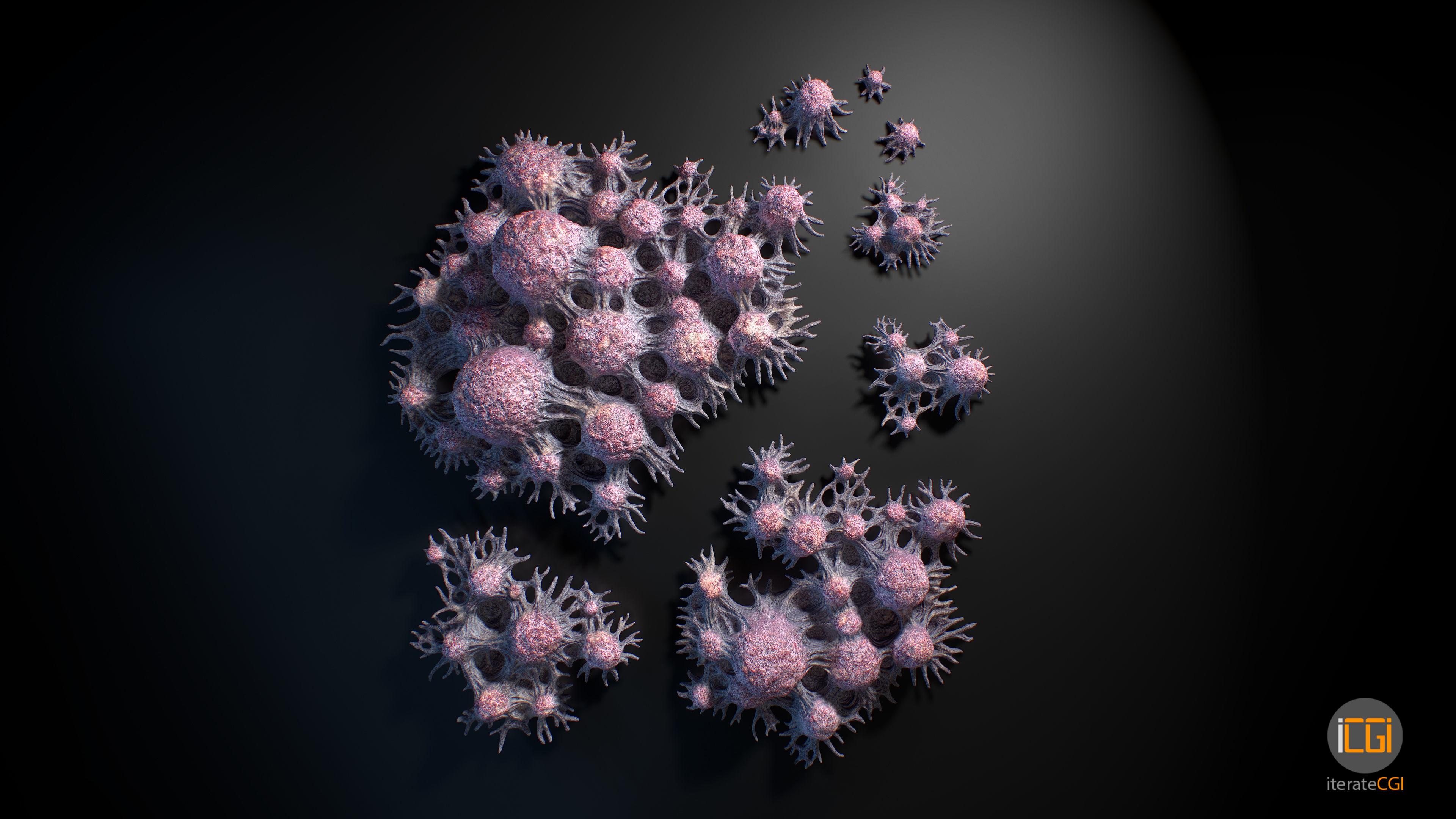 Alien Plant Fungus Type 3 3D model_7