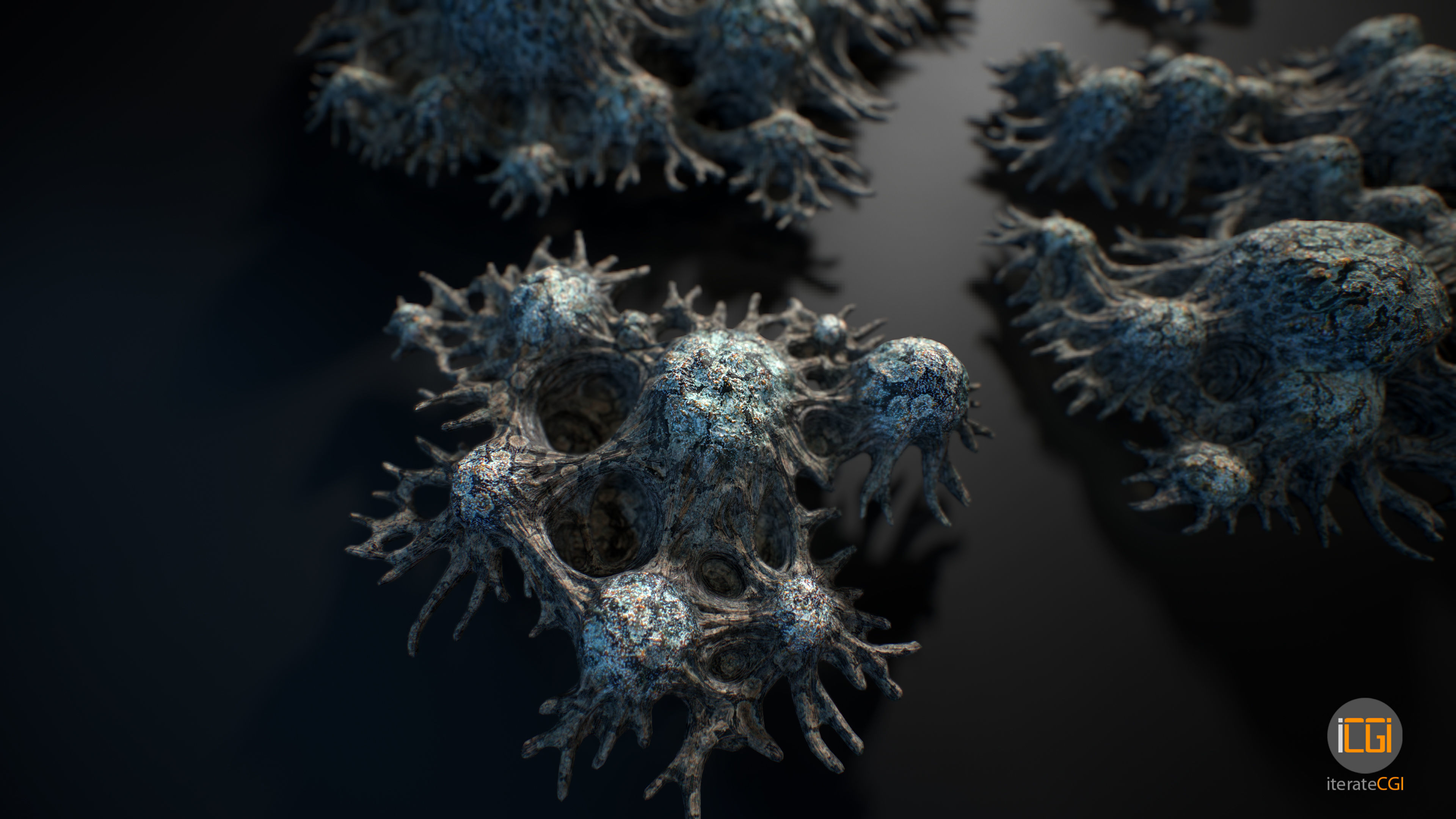 Alien Plant Fungus Type 3 3D model_8