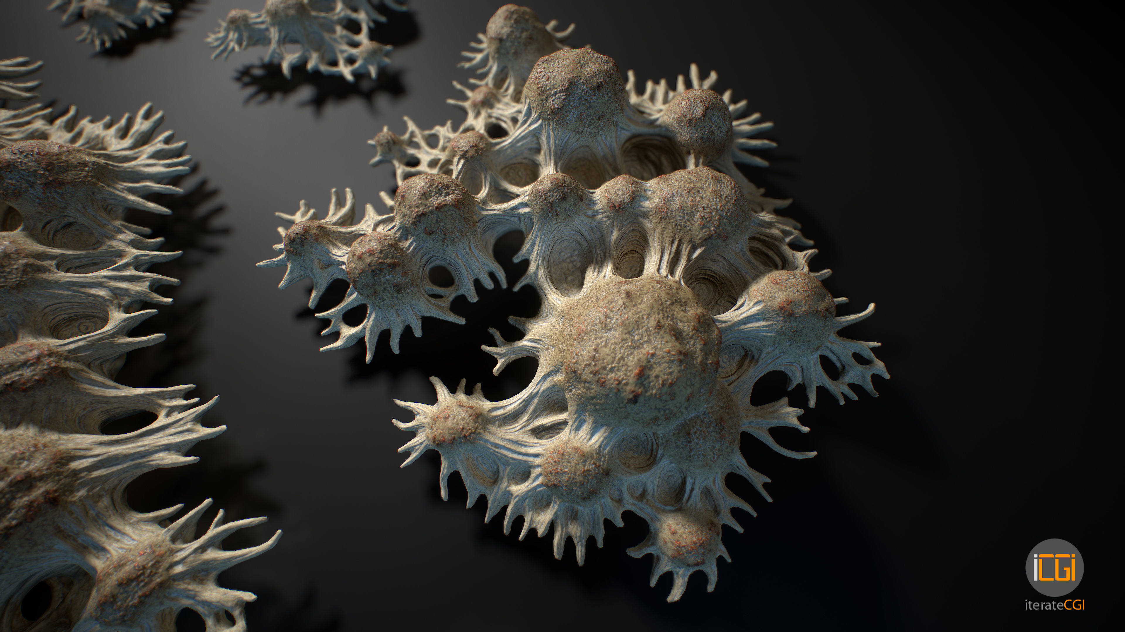 Alien Plant Fungus Type 3 3D model_32