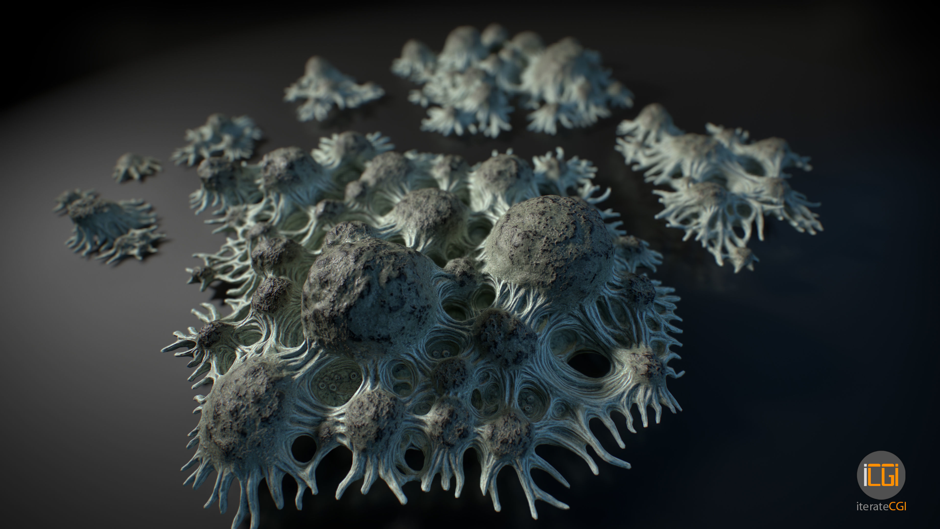 Alien Plant Fungus Type 3 3D model_16