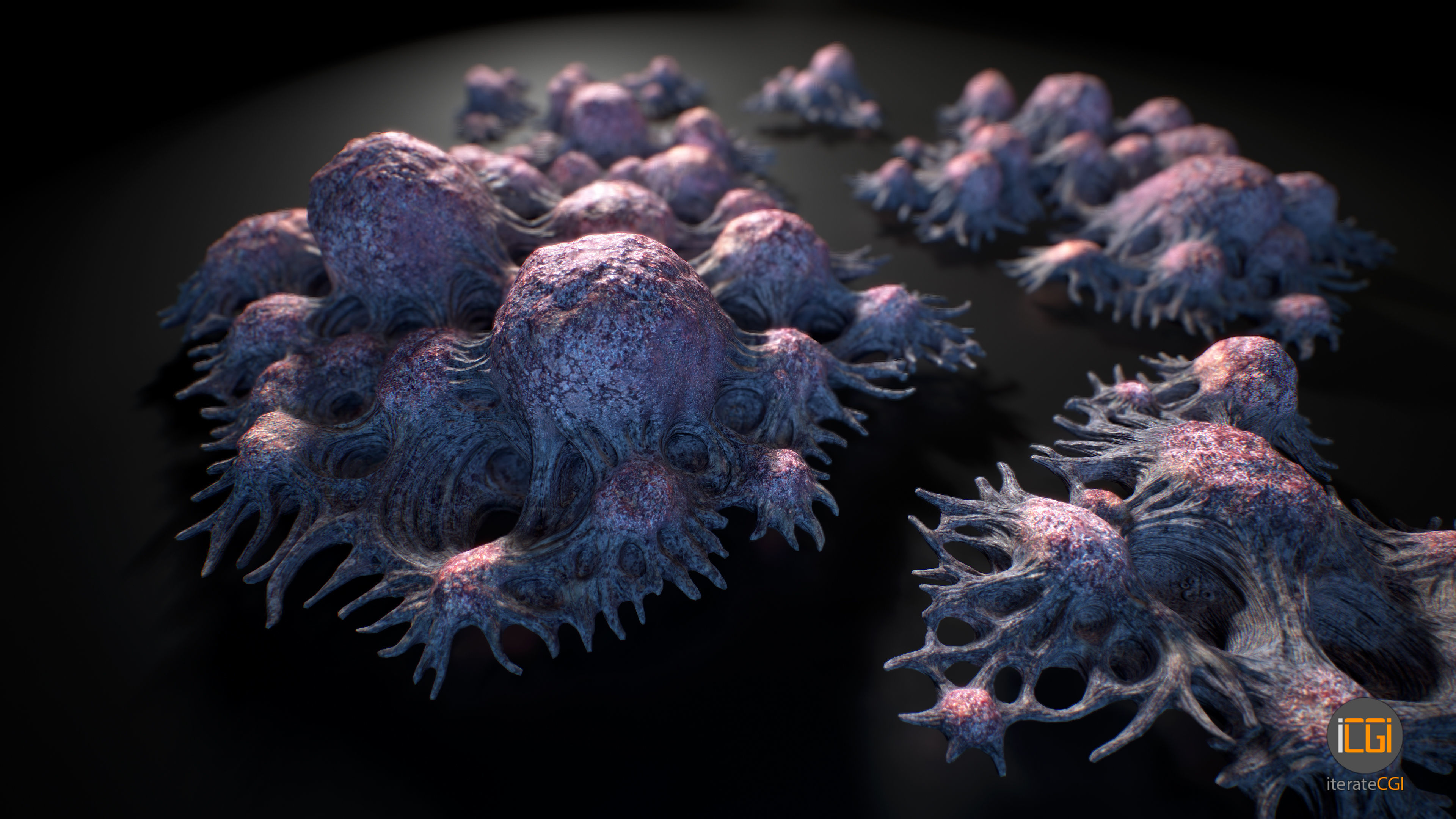 Alien Plant Fungus Type 3 3D model_3