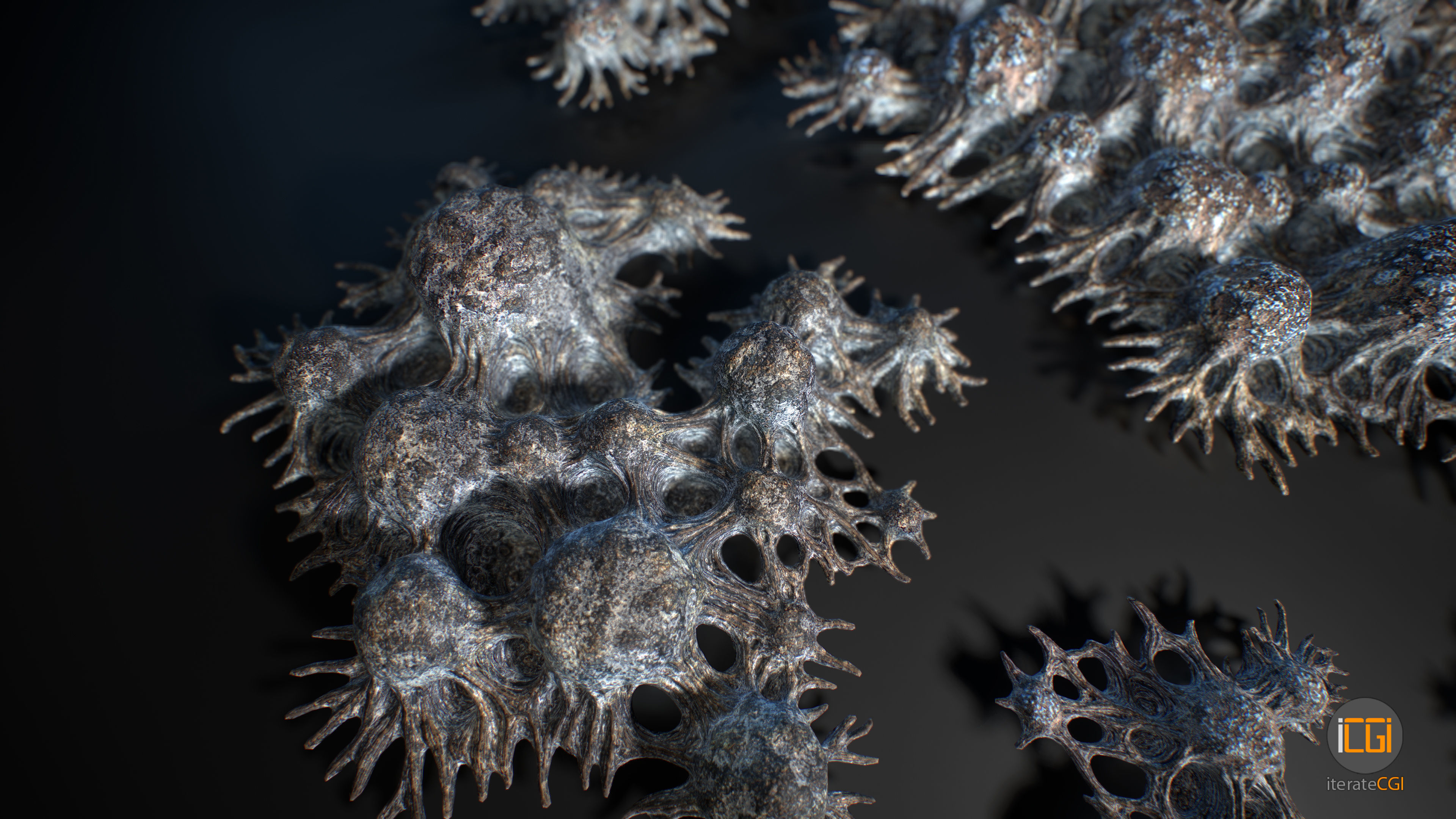 Alien Plant Fungus Type 3 3D model_48