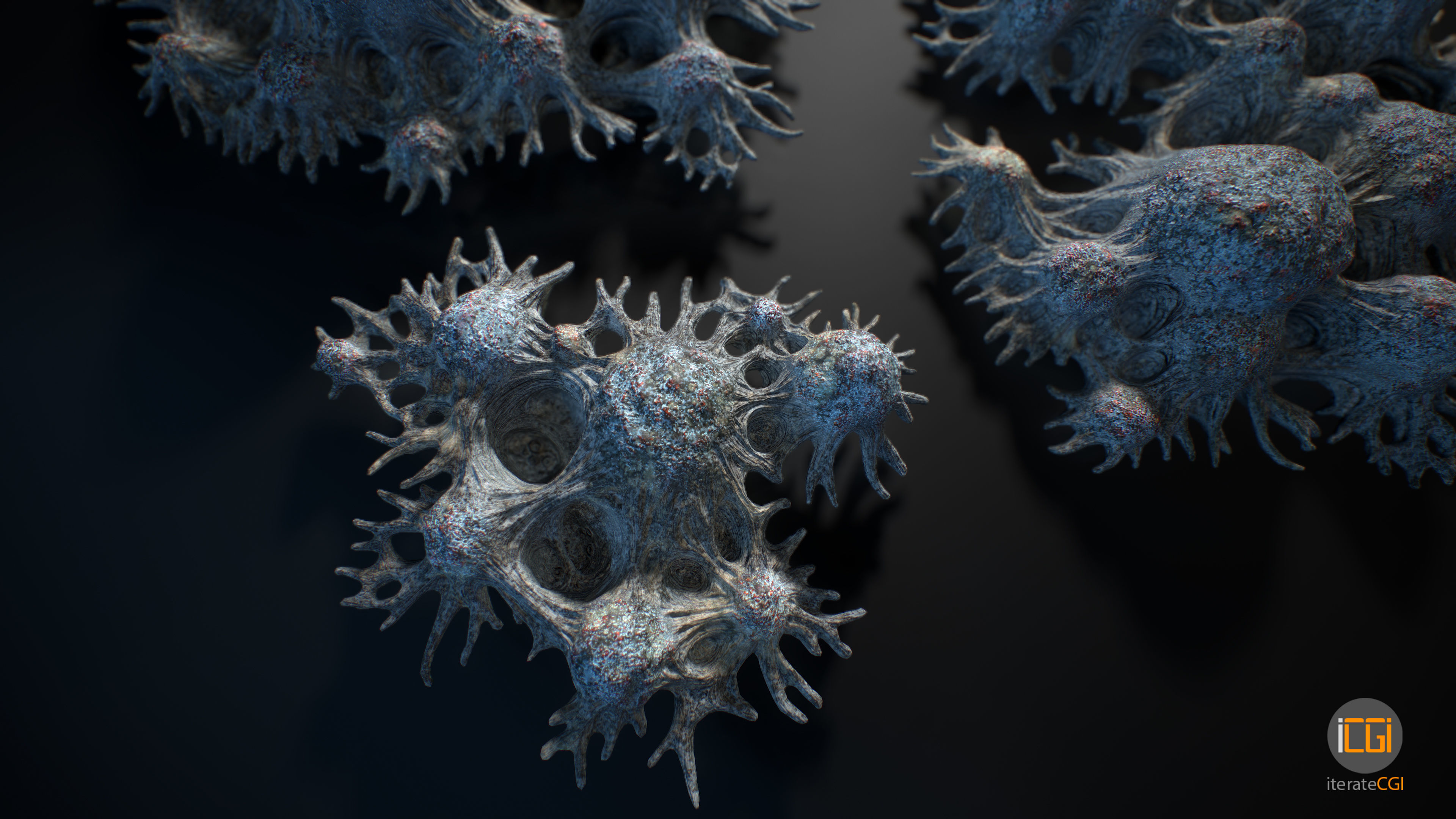 Alien Plant Fungus Type 3 3D model_34