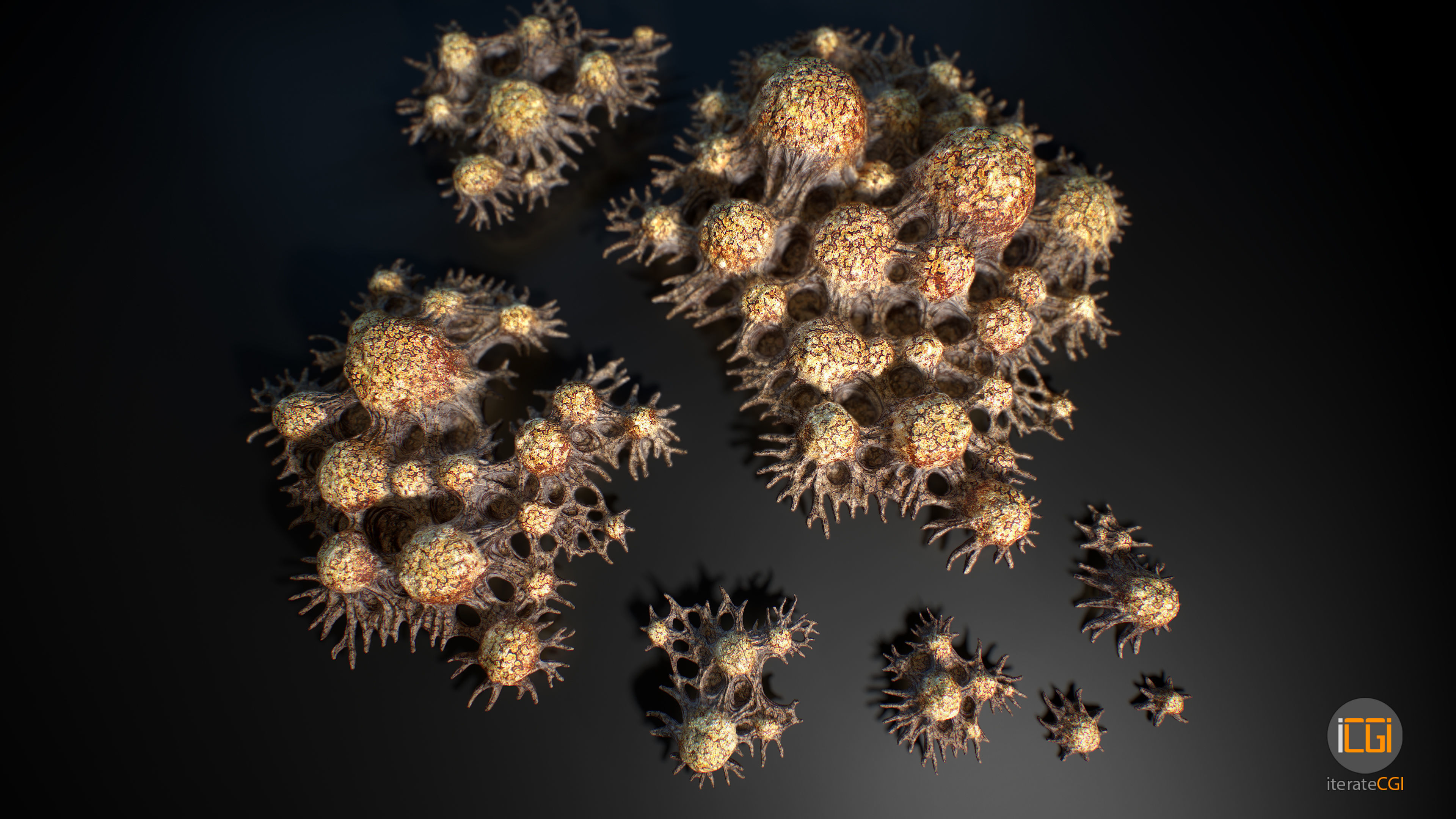 Alien Plant Fungus Type 3 3D model_18
