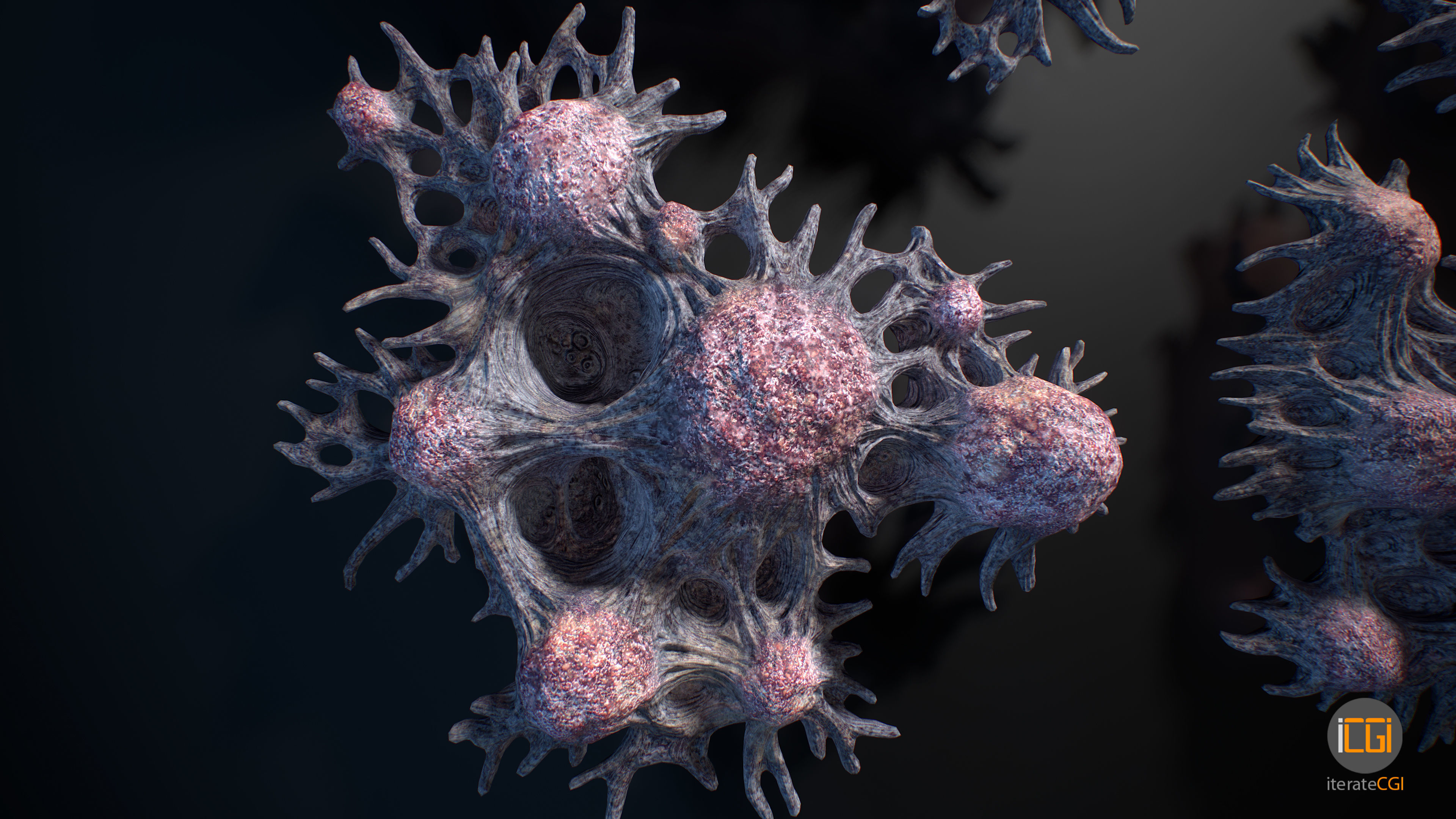 Alien Plant Fungus Type 3 3D model_37