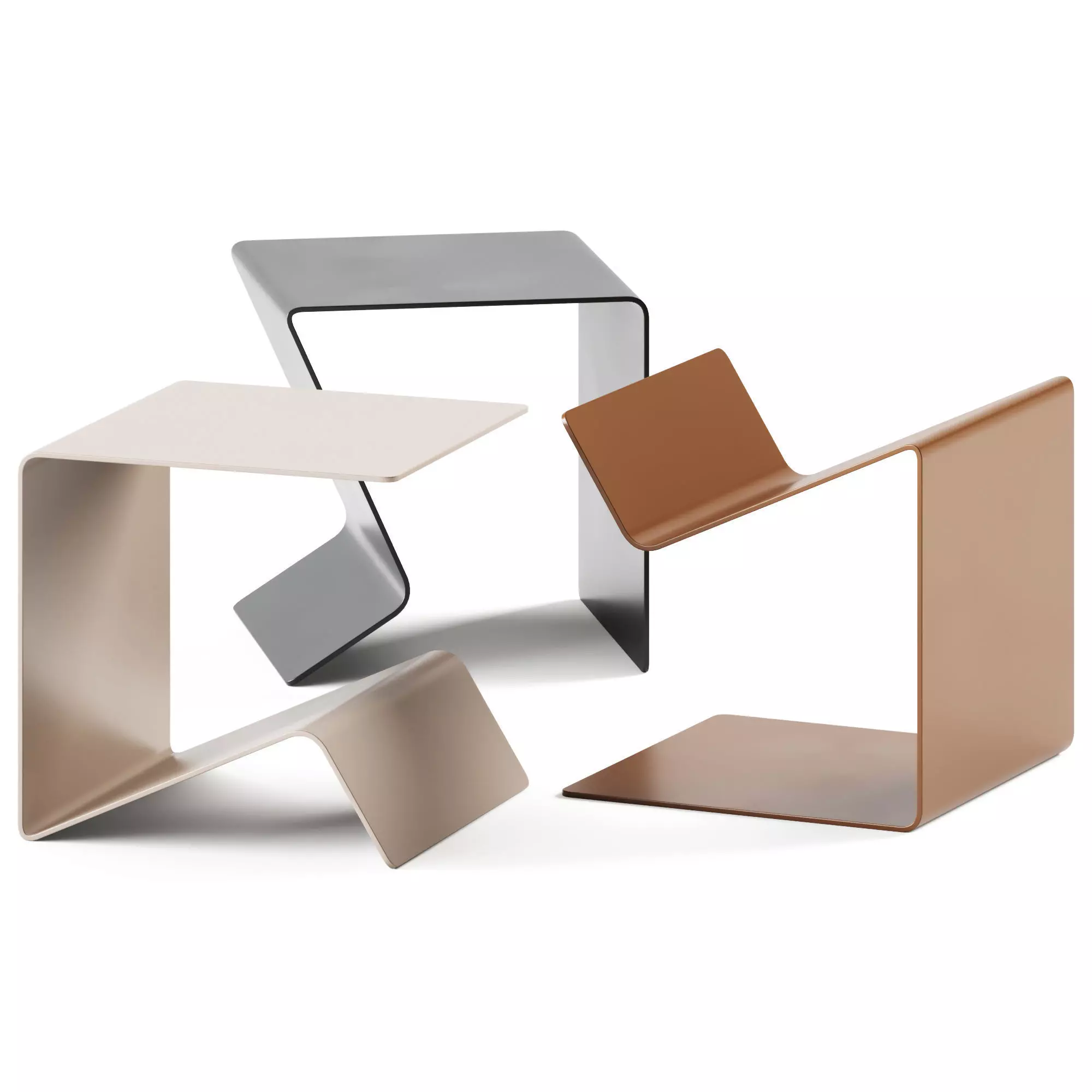 Buk side table by Muller small 3D model_0