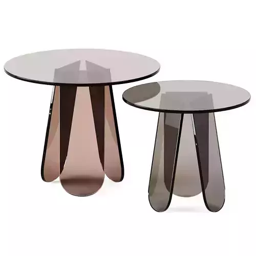 Shimmer Side Tables by Glas Italia
